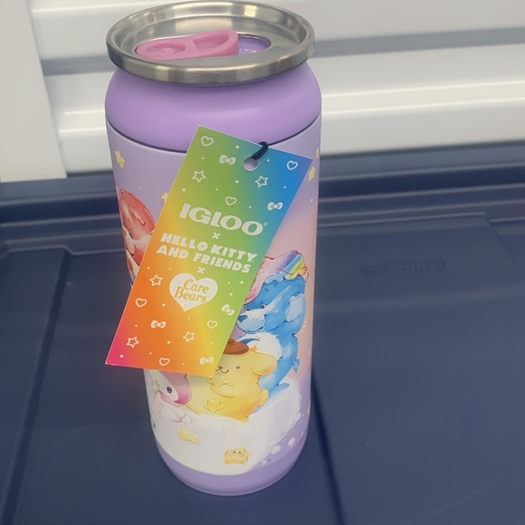 NWT CARE BEARS Insulated Can 16 Oz igloo Stainless Steel - Picture 2 of 10